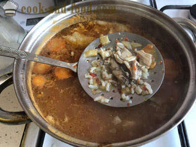 Како да кува супу са пилетином кхарцхо