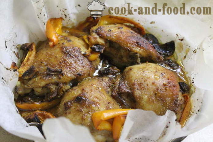 Пилетина у теријаки сосу у рерни - како да кува од пилетине терииаки, корак по корак рецептури фотографије