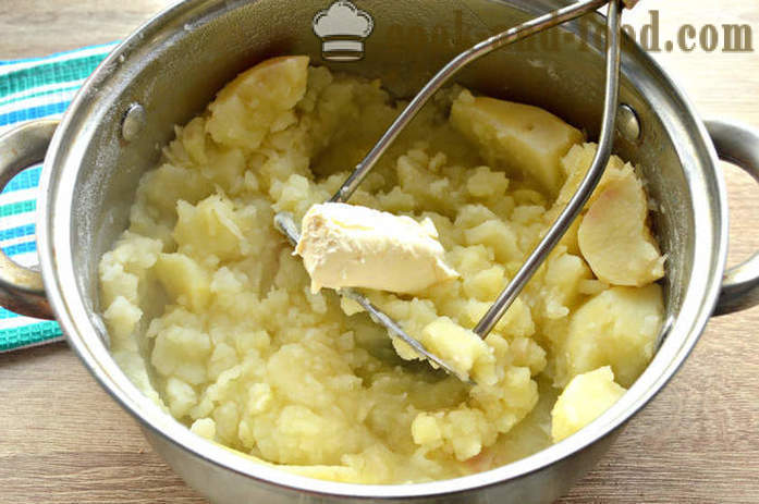 Кромпир пире са павлаком - како да кува кромпир пире, корак по корак рецептури фотографије