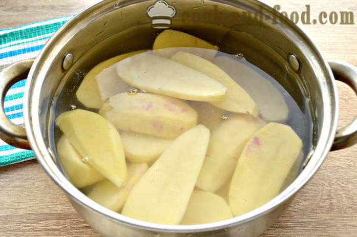 Кромпир пире са павлаком - како да кува кромпир пире, корак по корак рецептури фотографије