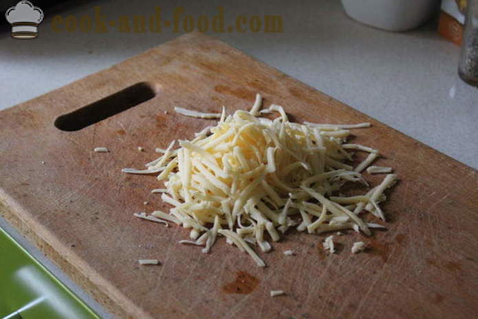 Печени кромпир са сиром - као укусне да кувате кромпир у рерни, са корак по корак рецептури фотографије
