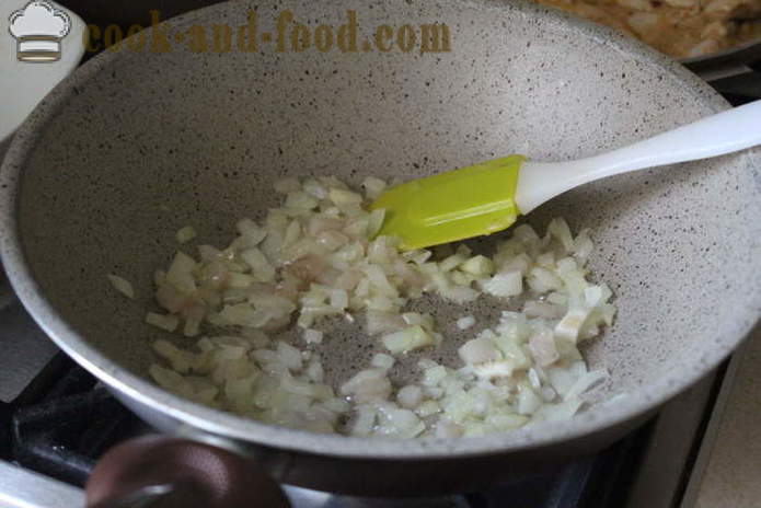 Кувани кромпир са луком и сланином - као укусна да кува кромпир за прилог, корак по корак рецептури фотографије