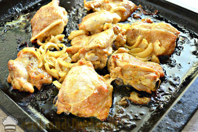Укусно пилетина ћевап мајонез - како да кува пилетину ражња у рерни, са корак по корак рецептури фотографије