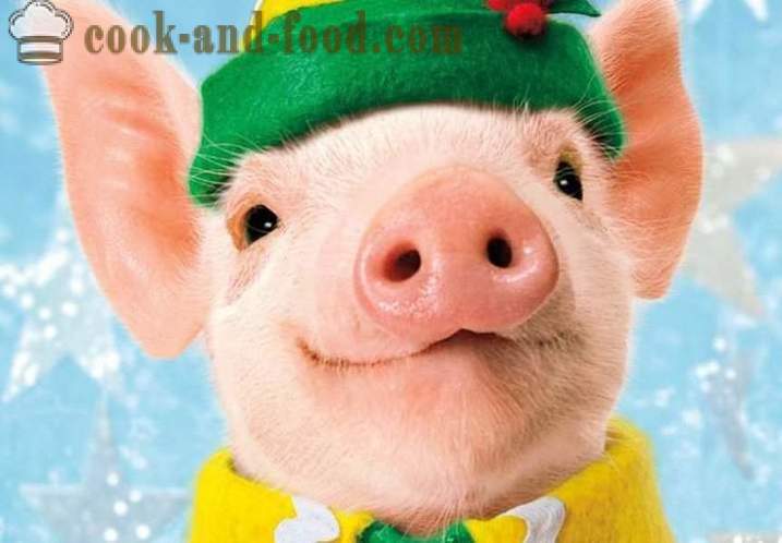 Шта да се припреме за Нову годину 2019. године свиње - Новогодишња менија на Иеар оф тхе Пиг, или свиња, рецепти са сликама