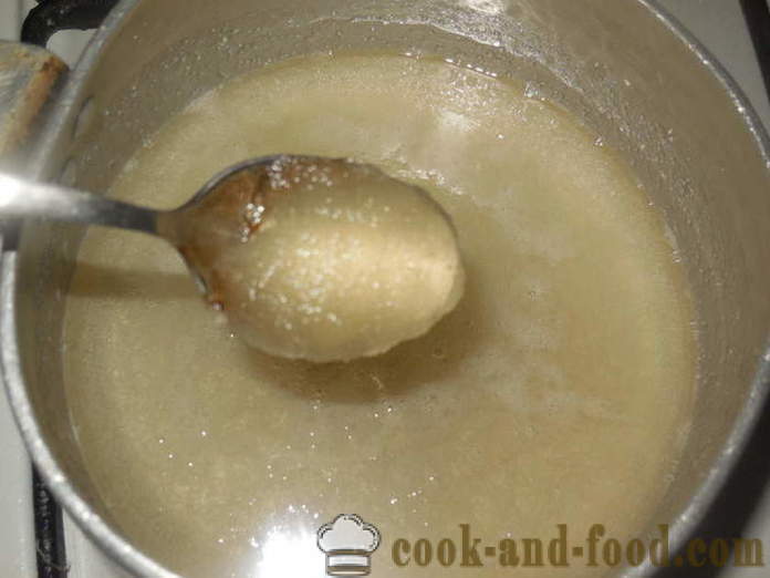 Шлаг са желатина за Ускрс колача - како припремити глазуру без јаја, корак по корак рецептури фотографије