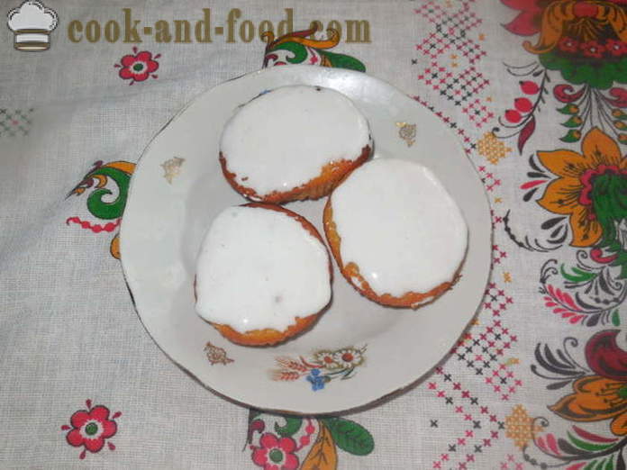 Једноставна кекс на мајонеза и павлаке - како да пече колач без путера, корак по корак рецептури фотографије