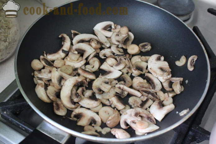 Чешка супа кромпир са печуркама - како да кувају чешки супу са печуркама, корак по корак рецептури фотографије