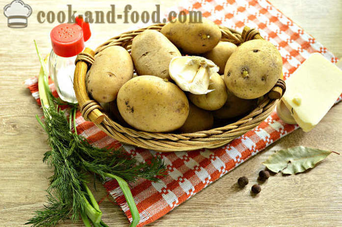 Кувана нове кромпир са белим луком и биља - како да кува нове кромпир укусно и правилно Корак по корак рецептури фотографије