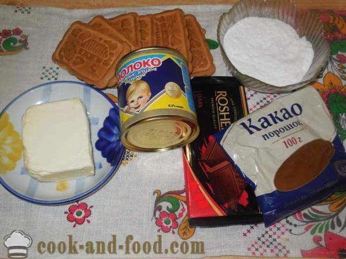 Домаћи чоколадни колач са кондензовано млеко кромпира - како да кува торту кромпир, корак по корак рецептури фотографије