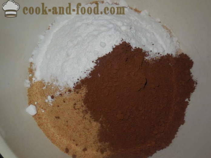 Домаћи чоколадни колач са кондензовано млеко кромпира - како да кува торту кромпир, корак по корак рецептури фотографије