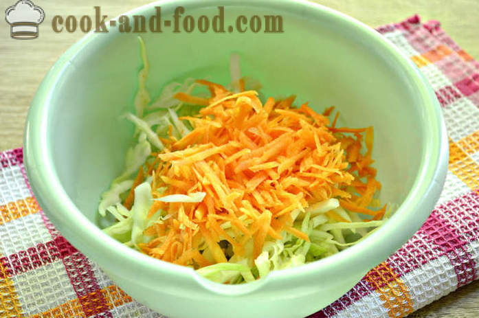 Корак по корак рецепт фото укусне салате од свежег купуса и шаргарепе - како да кувају укусно салату од младог купуса и шаргарепе