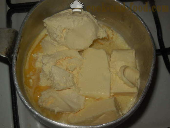 Кисело млеко Ускрс без сировина јаја - Како направити сир пасху сирове нафте, корак по корак рецептури фотографије