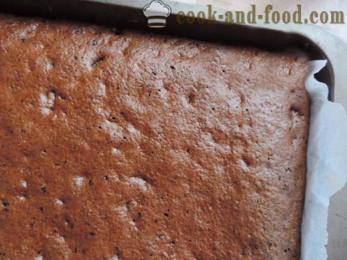 Блуеберри торта са орасима - Како направити питу од боровнице са орасима и какао, са корак по корак рецептури фотографије