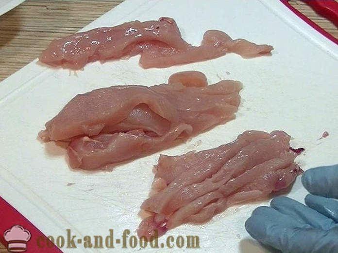 Пилеће груди у кинеском соја сосу - како да кува пилетину у кинеском сосу, корак по корак рецептури фотографије