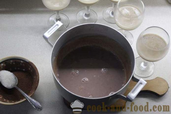 Панна Цотта десерт без желатина и креме - како направити Панна Цотта код куће, корак по корак рецептури фотографије