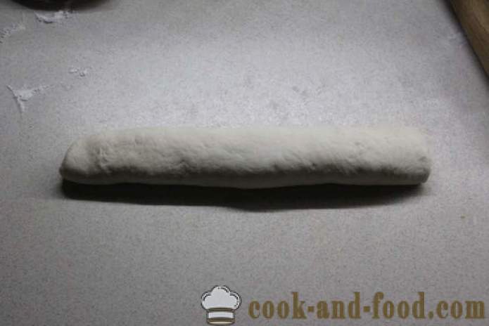 Бели лук хлеб код куће - како да Гарлиц Бреад у рерни, са корак по корак рецептури фотографије