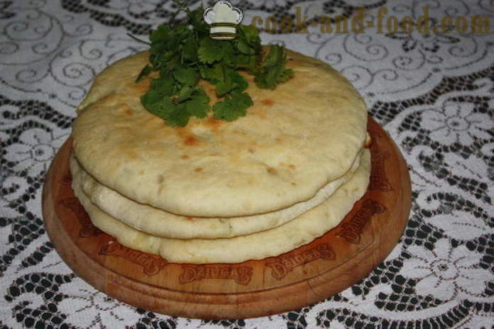 Уалибах сир - домаће пите Осетије и како се кува Осетије гибаницу, са корак по корак рецептури фотографије