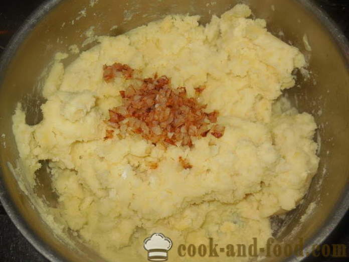 Паприке пуњене са пире кромпиром и печен у рерни - како да кува пуњене паприке са кромпиром и сиром, са корак по корак рецептури фотографије