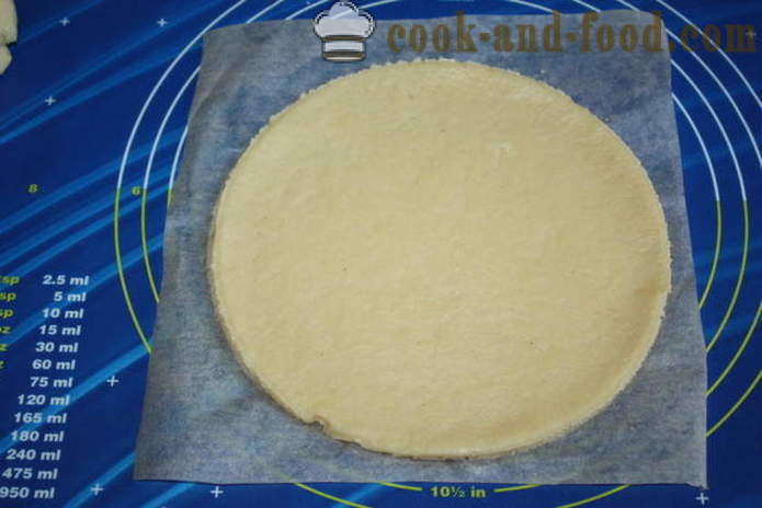 Песак Цхерри Пие - како да испече колач са вишњом у рерни, са корак по корак рецептури фотографије