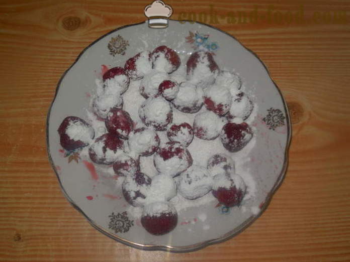 Винд торте са јагодама - како да кува колаче са јагодама у рерни, са корак по корак рецептури фотографије
