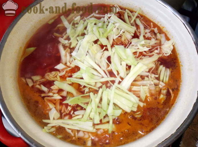 Супа са цвекла и укисељеним парадајза - како да кува супу, корак по корак рецептури фотографије