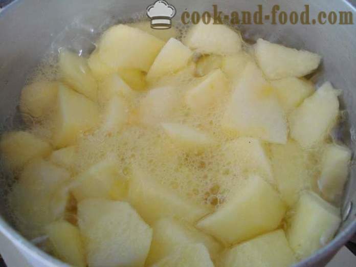 Беба јабука сос од свеже јабуке - Како направити јабуке бебу код куће, корак по корак рецептури фотографије