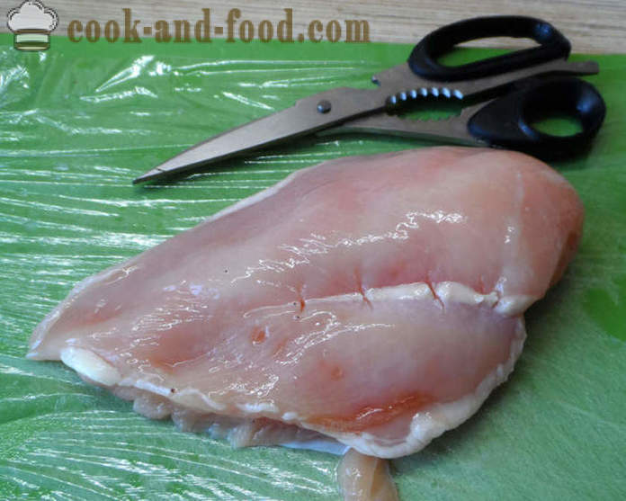 Пилеће шницле са сиром у рерни - како да кува котлета пилетина је укусно, са корак по корак рецептури фотографије