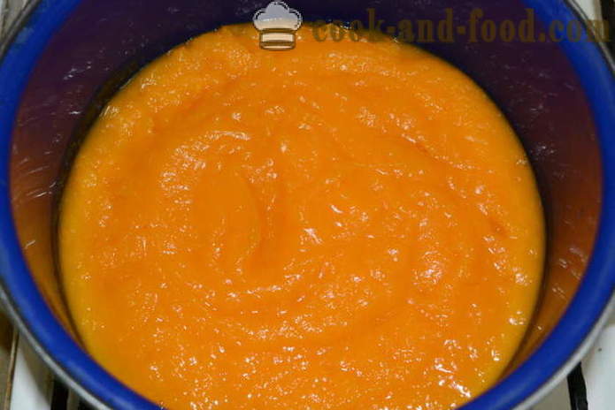 Крем од бундеве, шаргарепе и целера без креме - како да кувају укусно Чорба од бундеве, корак по корак рецептури фотографије