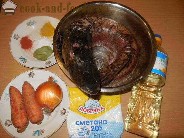 Пике у крем у мултиварка - како да кува укусна Пикеа у крем сосу са поврћем, корак по корак рецептури фотографије