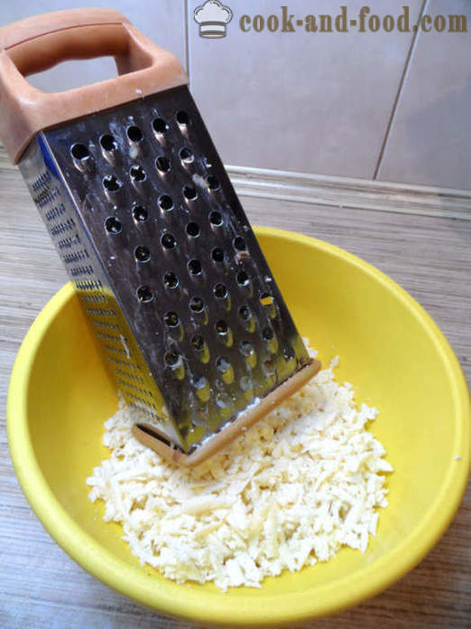 Хачапури у Имерети сира - како да тортиље са сиром у тигању, корак по корак рецептури фотографије