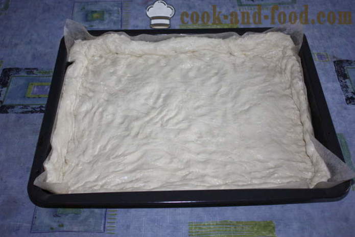 Италијански Фоцацциа хлеб са ђумбиром попуњавања соли - како да кува италијански Фоцацциа хлеб код куће, корак по корак рецептури фотографије