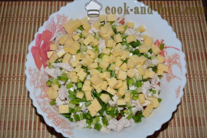 Укусно салата са авокадом и пилеће груди - како припремити салату са авокадом и пилетином, корак по корак рецепт са фотографијама