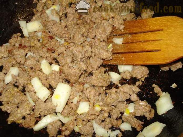 Паста наутицалли са млевену говедину - како да кува пасту наутицалли са млевеним месом, корак по корак рецептури фотографије
