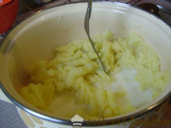 Пире кромпир са млеком - да кувам пире кромпир, корак по корак рецептури фотографије