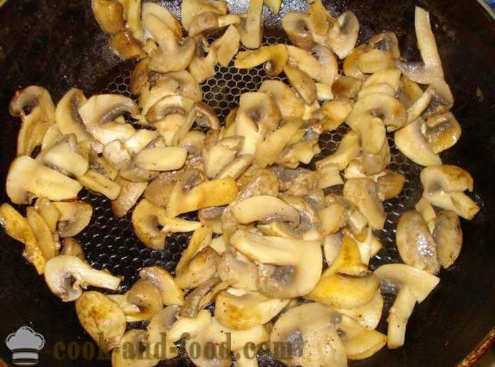 Гљива рижото са печуркама - како да кува рижото код куће, корак по корак рецептури фотографије
