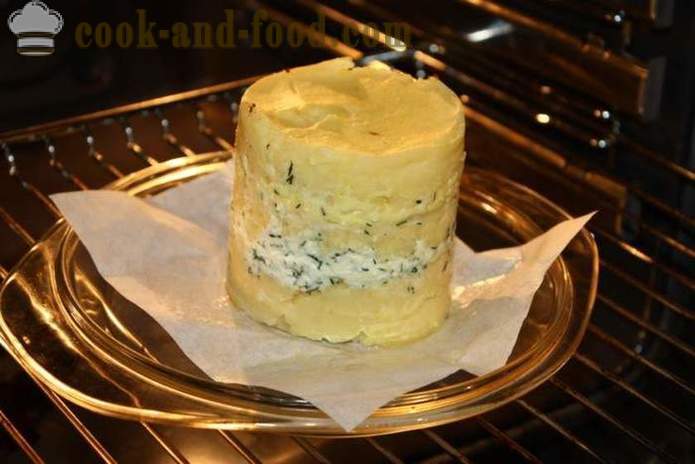 Лаиер кромпир печен са сиром у рерни - као што су печени кромпир са сиром у рерни, са корак по корак рецептури фотографије