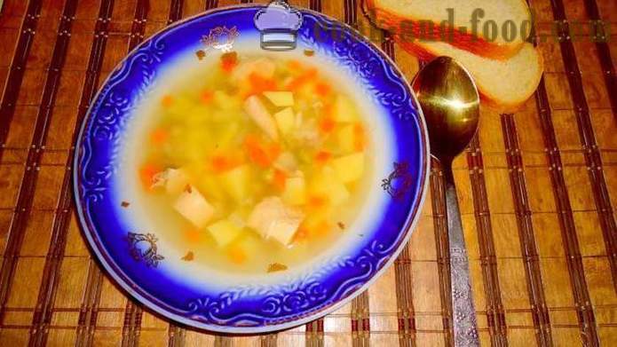 Раббит супа са кромпиром - како да кува укусна супу од зеца, корак по корак рецептури фотографије