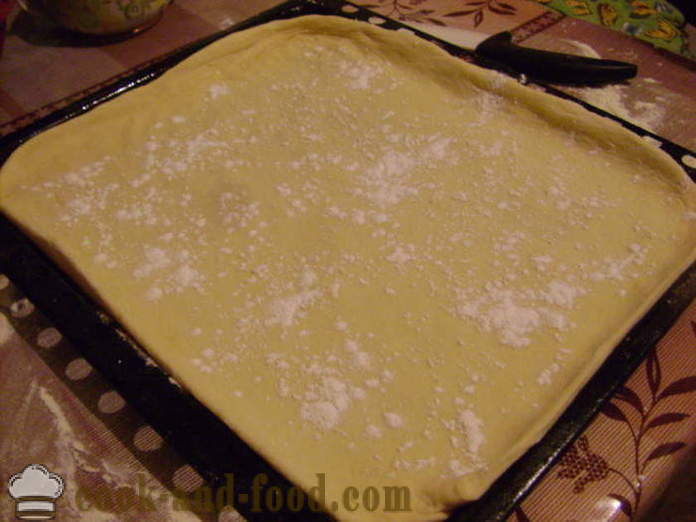 Оутдоор квасац колач са вишњама - како да кува торту са трешње у рерни, са корак по корак рецептури фотографије
