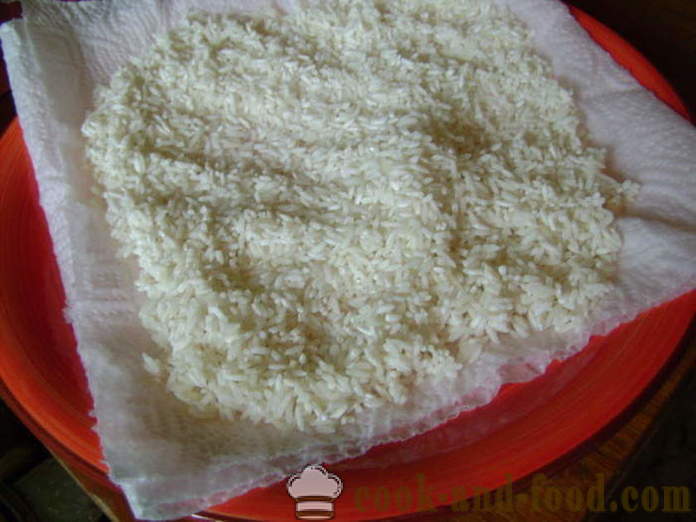 Куваног пиринча са куркума - како да кува пиринач са куркума, корак по корак рецептури фотографије