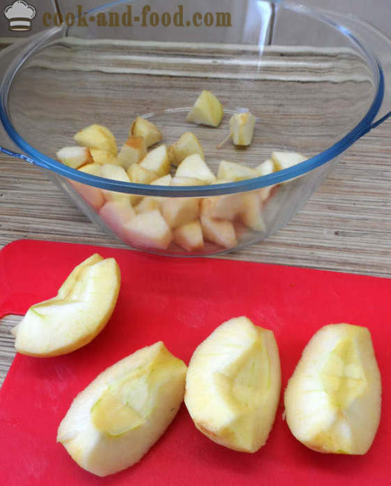 Аппле мус са желатином - како да јабуке код куће, корак по корак рецептури фотографије