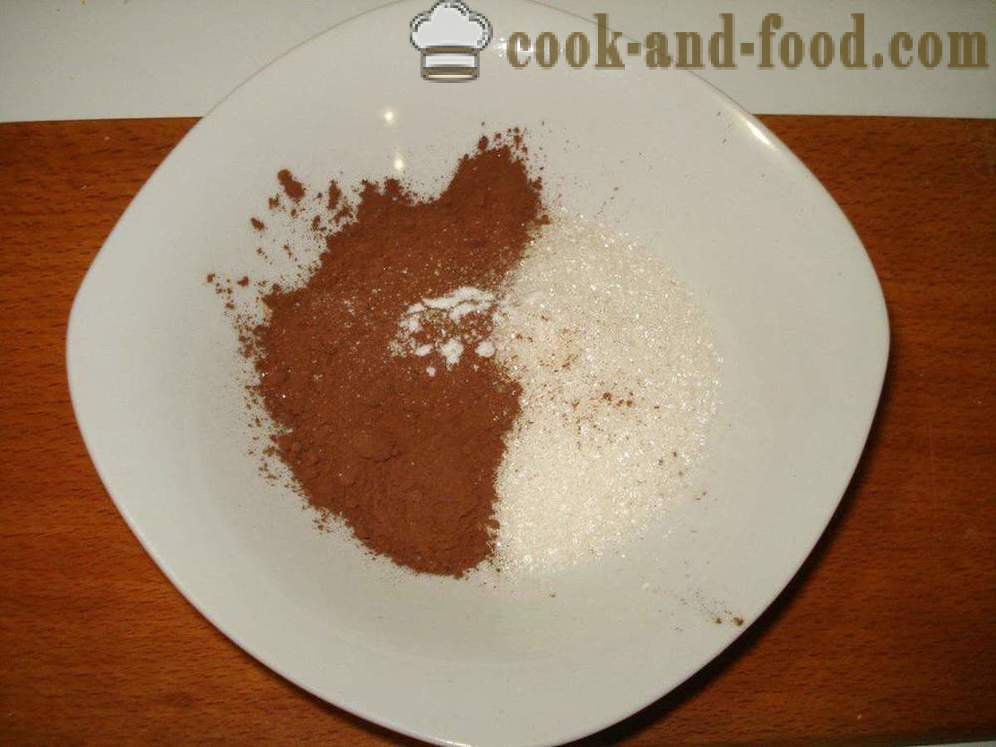 Домаћа какао са млеком - како да скува какао прах са млеком, корак по корак рецептури фотографије