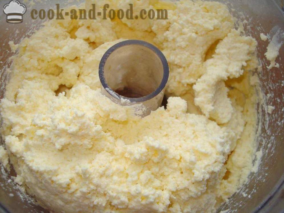 Цхеесецакес, кисело млеко у посуду - Како да кисело млеко сира, корак по корак рецептури фотографије