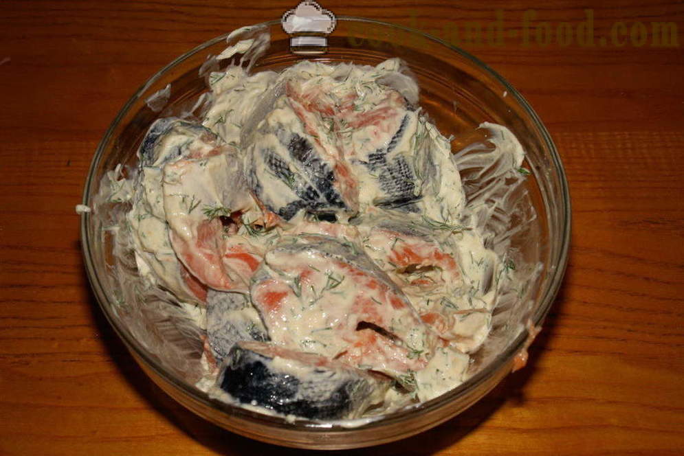 Лосос печен у рерни - као укусан лососа пећи у рерни у рукаву, посхаговіи рецепт с фото