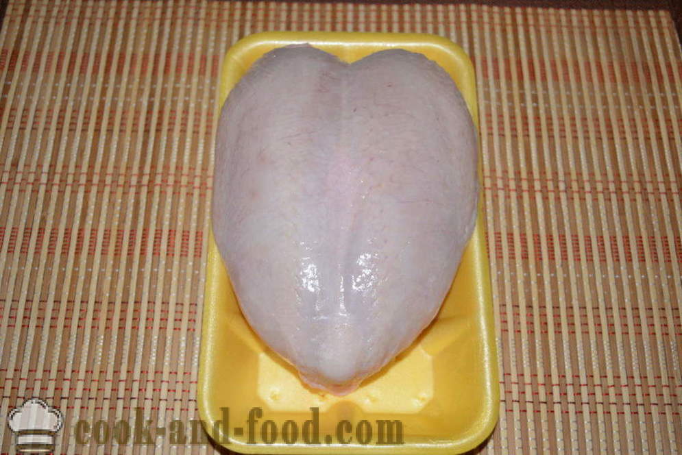 Најукуснија ражњићи пилетине у рерни на ражњиће - како да кува пиле ћевап код куће у рерни, са корак по корак рецептури фотографије