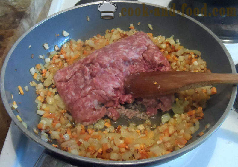 Лазање са млевеним месом и бешамел сосу - како припремити лазање са млевеним месом код куће, корак по корак рецептури фотографије