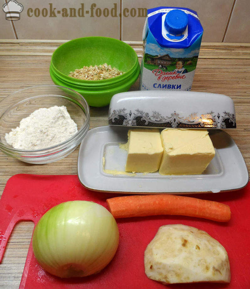 Крокети под бешамел сосом у рерни - како да кува ћуфте са кромпиром и крем сос, корак по корак рецептури фотографије
