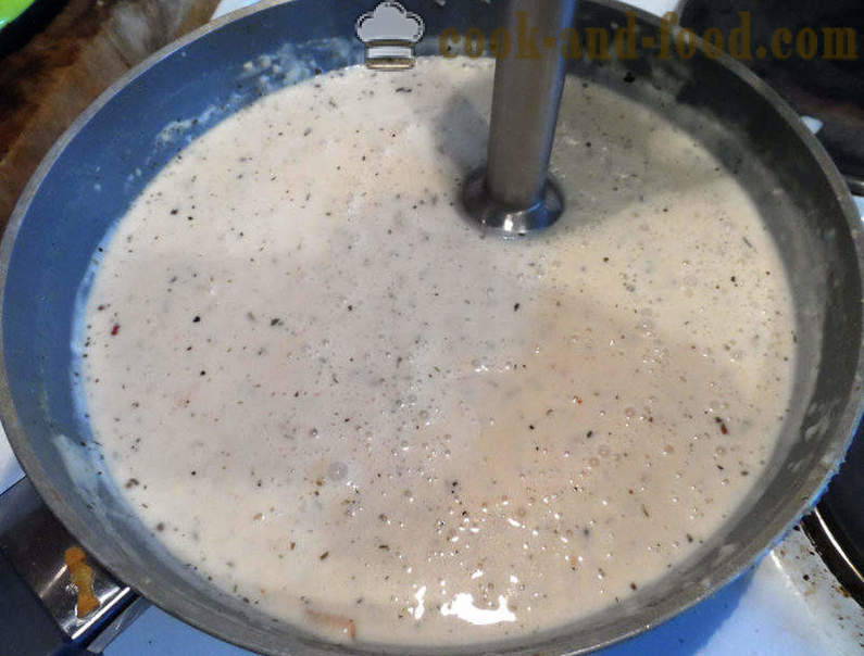 Крокети под бешамел сосом у рерни - како да кува ћуфте са кромпиром и крем сос, корак по корак рецептури фотографије