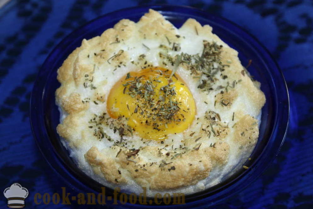 Унусуал јаја са сиром у конзерви - како да кува кајгану у рерни, са корак по корак рецептури фотографије