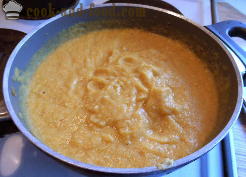 Бундеве и сочива супа - како да кува супу од браон сочива, корак по корак рецептури фотографије