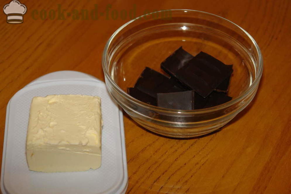 Укусно чоколада бисквит са павлаком - како направити чоколадну торту, корак по корак рецептури фотографије